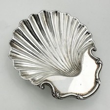 WILLIAM IV SHELL BUTTER DISH OLD SHEFFIELD PLATE c1830