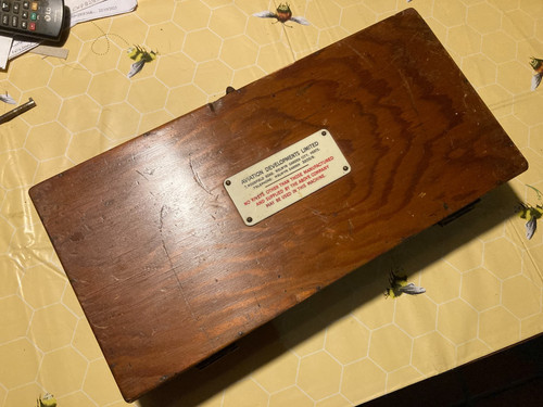 Vintage small wood storage - storage, box
