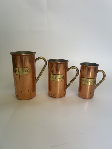 Vintage set three - set, copper