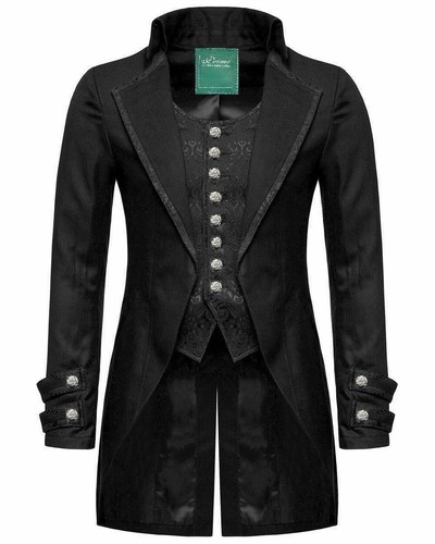 Mens gothic morning jacket - gothic,