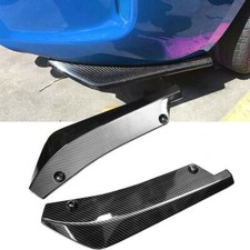2pcs Carbon Fiber Rear Bumper Lip Diffuser Splitter Canard Protector Accessories