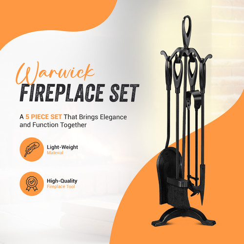 Piece fireplace companion - 5,
