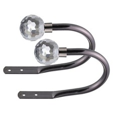 Curtain Hold Backs 2 x  Metal