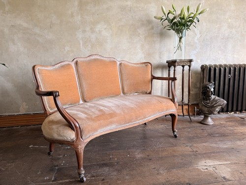 Antique terricotta velvet - terricotta,