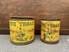 Vintage Tin Lot X 2 The Tenax