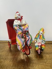 Enesco Clown On Pedicab And