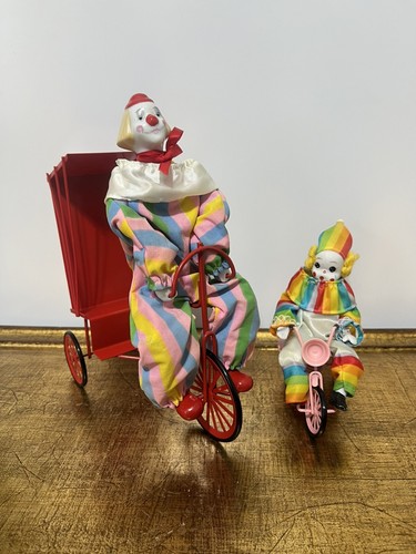 Enesco clown pedicab and - clown,