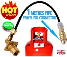 REFILL GAS BOTTLE UK Bayonet LPG Filling Point to Gas cylinder Propane 1 METER