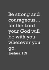 Joshua 1:9 Bible Verse A3
