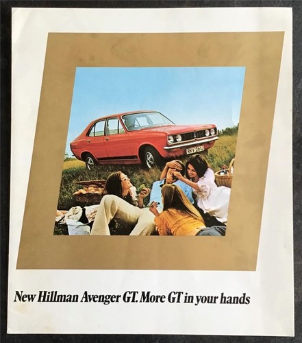 Hillman avenger car - avenger, sales