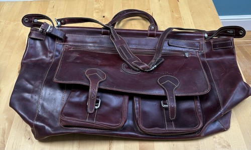 Leather carpet bag - carpet,