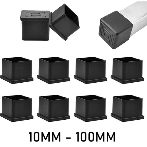 Square chair leg caps - square,
