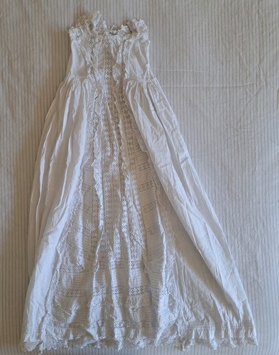 Vintage white cotton - cotton,, long