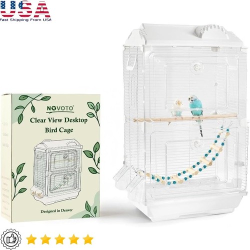 Clear view bird cage - view,