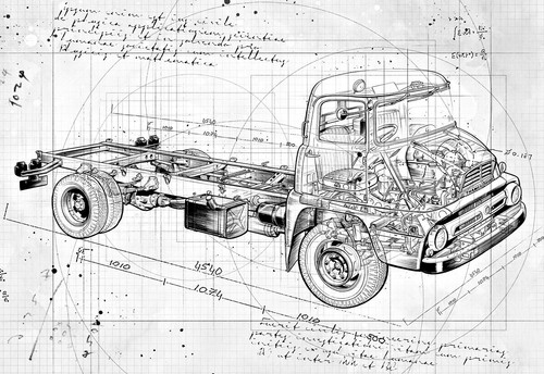 Thames trader lorry - thames, truck