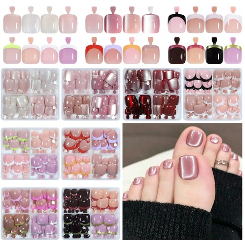 96pcs press toenails short - press,