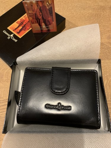Black leather women purse - women's,