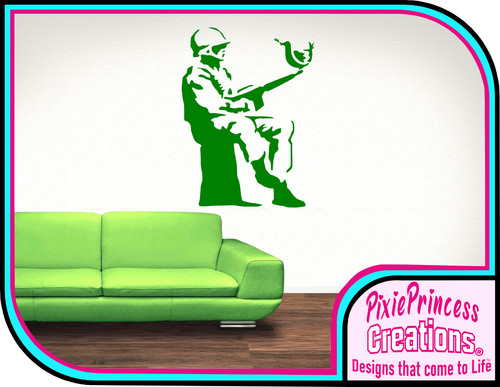 Banksy solider peace - banksy,