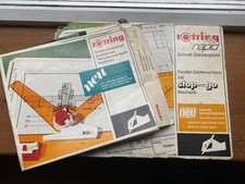 Vintage Rotring A4 Drawing Board Parallel Motion and Swivel Drawing Head UNUSED