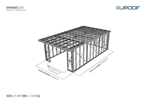 Bespoke garage steel frame - bespoke,