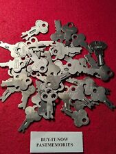 "LONG LOCK" VINTAGE ANTIQUE STEEL STEAMER TRUNK KEY, YOU CHOOSE $6.99-$11.99