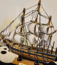 Vintage Wooden Handmade HMS