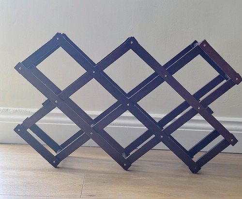 Vintage dark wood folding - vintage,