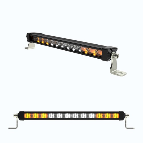 White utility light bar with - light,