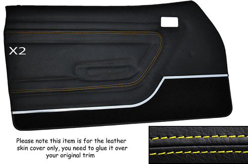 Yellow stitch front door - stitch, 2x