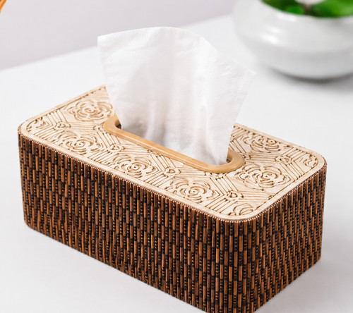 Wooden tissue box - wooden, cover