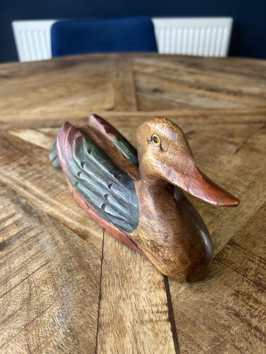 Hand carved painted - carved/painted, rustic