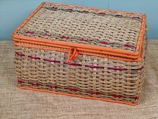 Vintage Wicker Storage Sewing