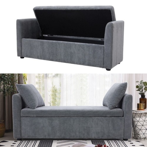 Upholstered storage bench - storage,