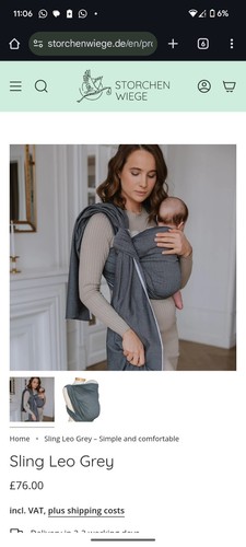 Storchen wiege baby - baby, sling