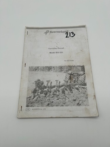 Kverneland plough model - , eo/lo