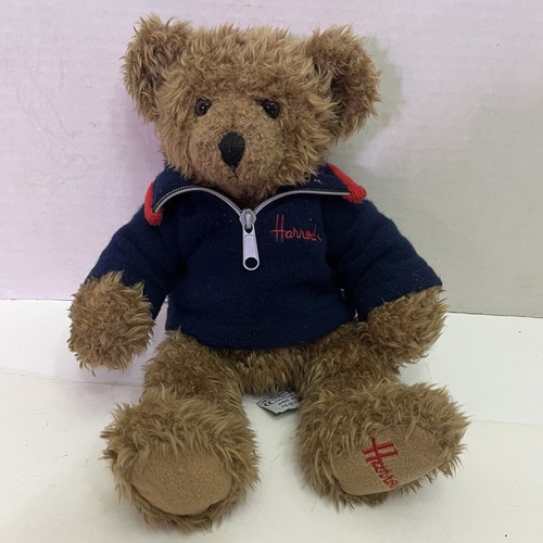 Vtg harrods teddy bear plush - bear,