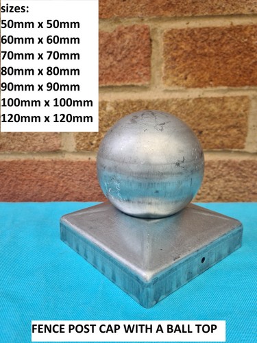 Galvanised metal fence post - galvanised,