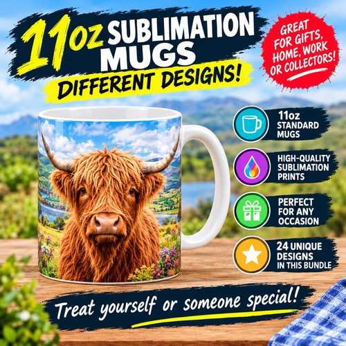 Sublimation mugs 11oz - mugs, of