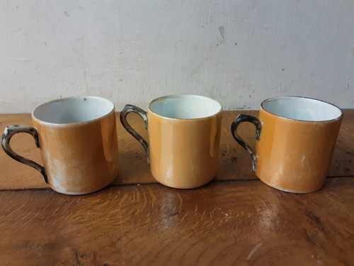 Orange lustre demitasse - orange,