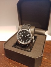 Stowa or Laco type Hand wind Swiss Pilot Watch - Stainless Steel Exhibition Case