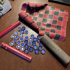 Jacques & Sons Antique BCD Game Chess Draughts & Backgammon for restoration