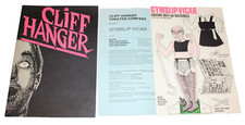 VTG theater program Gymslip Vicar Cliff Hanger Theatre souvenir Dolly & comb HTF