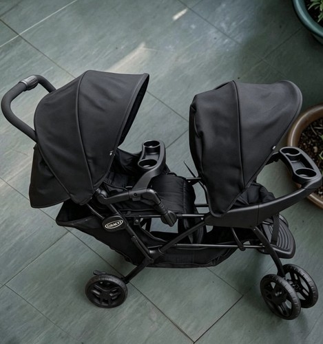 Double pushchair for - pushchair, newborn