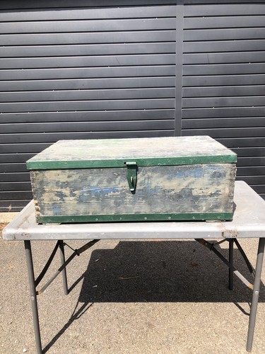Vintage wooden chest trunk - vintage,