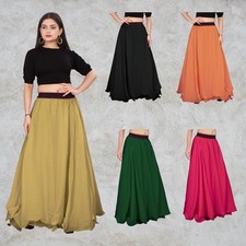 Flared Belly Dance Woolrich Skirt Full circle skirt Chiffon Tribal Dance C12