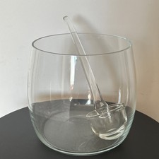 Large hand blown glass Punch