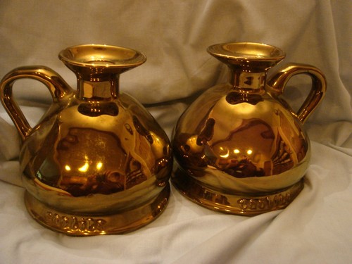 Wade gold lustre jugs - gold,