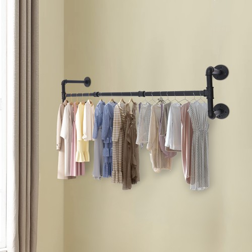Black wall mounted clothes - black,