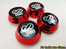 Center Wheels Caps Hub Color Red Cover Rim Car Racing Size 63mm. For Enkei RPF1
