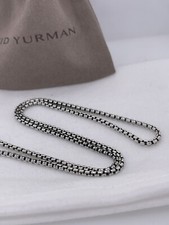 David Yurman .925 Sterling Silver  2.7mm Round Box Chain 22 inches